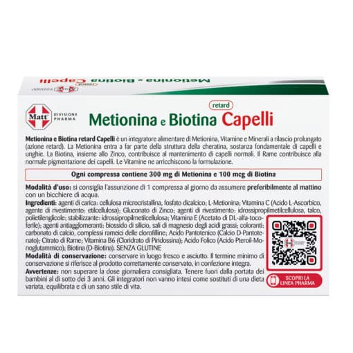 Metionina e Biotina Matt